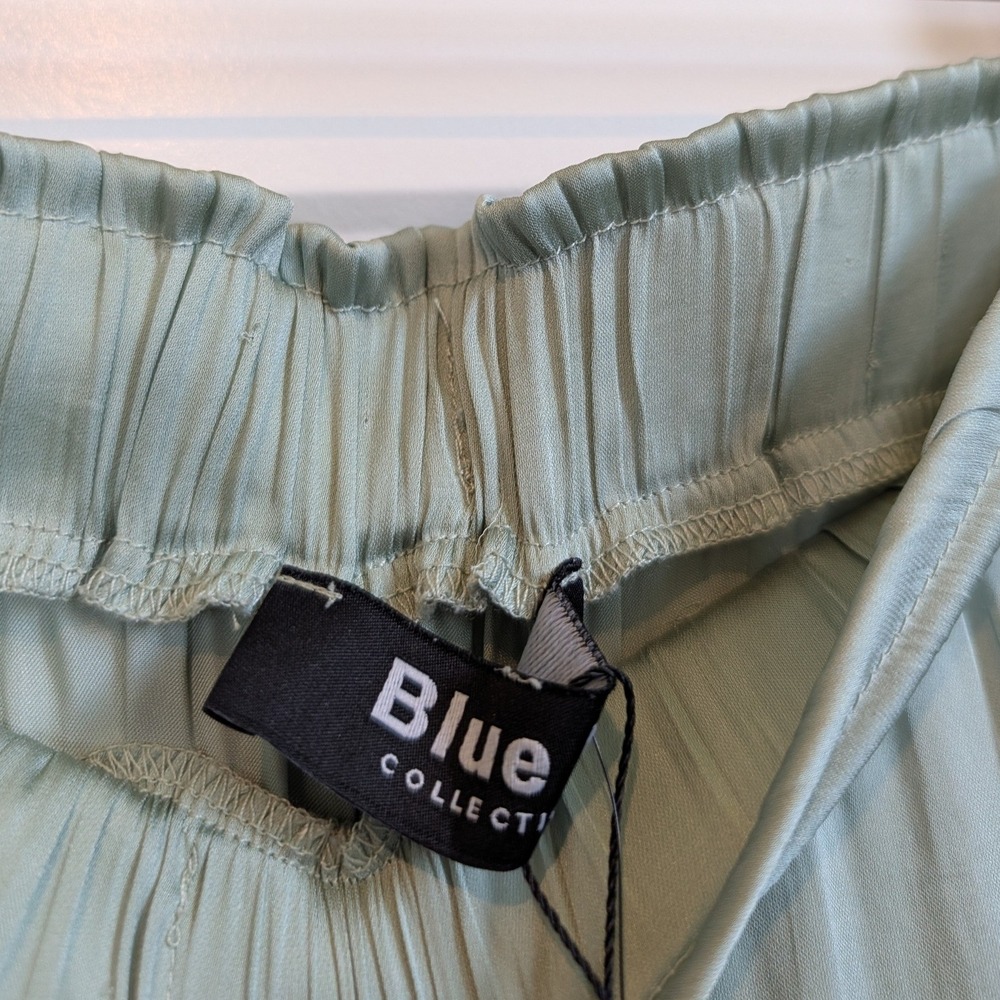 Blue B Collection Tiered Sage Mini Skirt - Picture 3 of 6